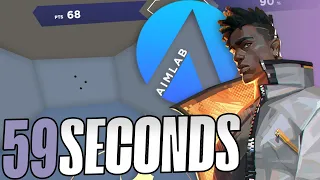 59 SECONDS Micro Adjustments for VALORANT using AIMLAB