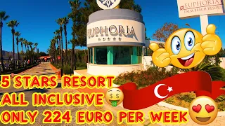 EUPHORIA PALM BEACH RESORT⭐⭐⭐⭐⭐--TURKEY  (the first day) Eng/Pl subtitels