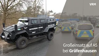 Angriff auf streikende Lkw-Fahrer an der A5