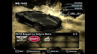 NFS Most Wanted - Bugatti La Voiture Noire