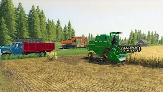 Buying horses and harvesting soybeans with old tractors | Back in my day 11 | Farming simulator 19