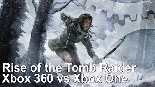 Rise of the Tomb Raider Xbox 360 vs Xbox One Frame-Rate Test