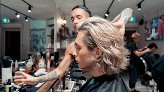 MEN'S HAIR COLOUR TRANSFORMATION ✂️ BEST BARBERS IN AUSTRALIA 💈 Langanis Barber ⚜️