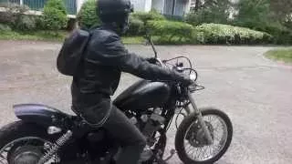 Bobber virago 125 drag pipe sound