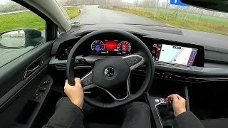 2021 Volkswagen Golf VIII 1.5 TSI Active- POV test drive [ Autobahn no speed limit ]