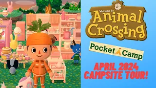April 2024 Campsite Tour in Animal Crossing Pocket Camp!🌧️🌷