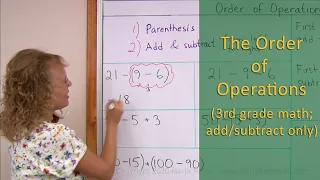 The order of operations - 3rd grade math (addition, subtraction, parenthesis only)