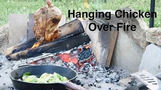 Cooking Over Fire - smoked hanging chicken (Bring it with You When You Come)