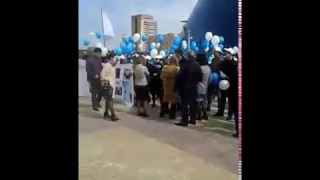 Репетиция перед акцией поддержки Димашу 13.04.2017 г.