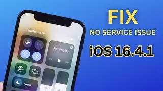 Fix No Service Issue On iPhone After iOS 16.4.1 !! iOS 16.4.1 iPhone No Service Problem Fix