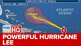 Hurricane Lee Continues To Churn As Category 4 Storm In Atlantic