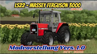 LS22/FS22  🚜 Massey Ferguson 3000 Simple IC [ Vers. 1.0] Modvorstellung