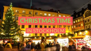 CHRISTMAS TIME in STOCKHOLM | Walking Tour & Christmas Market