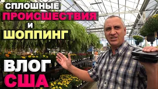 Вове въехали в зад... Сплошные происшествия / Готовимся обустраивать двор, шоппинг в для дома в США