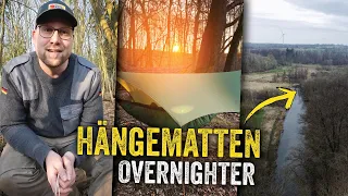 Hängematten Overnighter | Im Wald Übernachten Bushcraft Camping Deutsch #overnighter