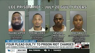 VIDEO: 4 plead guilty to charges stemming from deadly 2018 SC prison riot