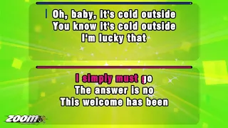 Tom Jones And Cerys From Catatonia - Baby It's Cold Outside - Karaoke Version from Zoom Karaoke