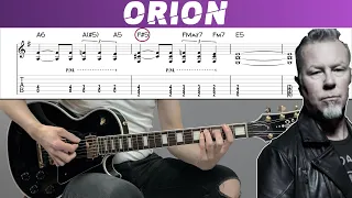 METALLICA - ORION (Guitar cover with TAB | Lesson)