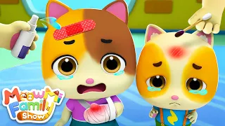 Ah ! Oh ! I Got Hurt !  😭 | Boo Boo Song | Kids Song | Nursery Rhymes | MeowMi Family Show