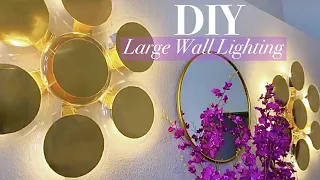 HOW TO MAKE LARGE LIVING ROOM/ HALLWAY LIGHTING WITH PLATES!