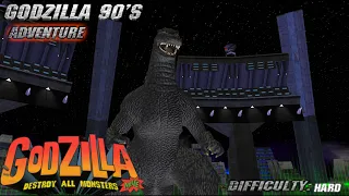 Godzilla Destroy All Monsters Melee: Godzilla 90's Adventure Mode (Hard) [GCN]