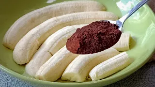 If You Have Banana And Cocoa! Delicious Homemade Dessert That I Never Get Tired Of Eating