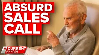 Son can't believe salesman's shocking call with 94-year-old dad | A Current Affair