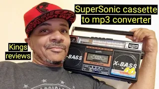 Supersonic 4 band Radio cassette mp3 converter unboxing and review