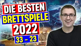 Die besten Brettspiele 2022 - Plätze 33 - 23