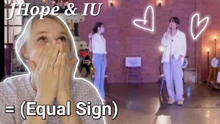 IUxJHope 'Equal Sign' Live 💜  Reaction (Jhope In The Palette ep. 14)