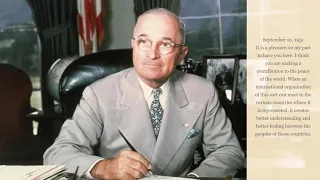 President Truman Remarks to Independent Order of Odd Fellows at Rose Garden at the White House 1951