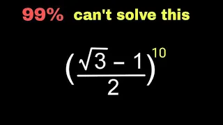 99% Can't Solve This | A Nice Math Olympiad Simplification Problem | Can You Solve This ?