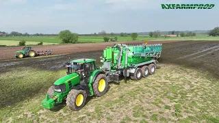 John Deere 7530 & Joskin Cargo 22500 - Epandage de lisier