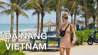 【🇻🇳 4K】Vietnam Walking Tour - Da Nang Beach at Afternoon 🏖 - Beautiful My Khe & My An Beach