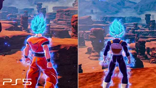 Dragon Ball Z: Kakarot PS5 - Goku & Vegeta All Transformations & Ultimate Attacks (4K 60fps)