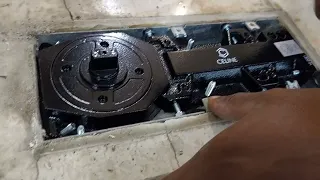 How to assemble godrej Floor spring][ Floor spring installation machine door fitting