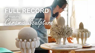 Making ceramic sculpture from clay - Transplant series