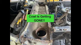 1966 Ford Mustang Coupe -Upper Cowl Removal - My Torino - Pt 12