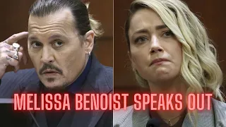 Melissa Benoist breaks her silence on Johnny Depp and Amber Heard's legal battle