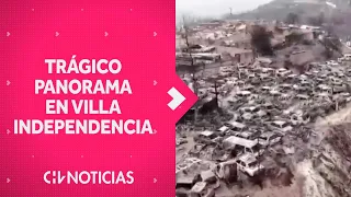 TRÁGICO PANORAMA de vecinos de Villa Independencia tras incendio forestal en la V región