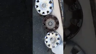 4 Volkswagen golf hubcaps find!!
