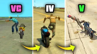 Jumping off Bikes in GTA Games (Evolution)