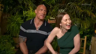 Emily Blunt and Dwayne Johnson Funny Moments Compilation during "Jungle Cruise" Interviewed