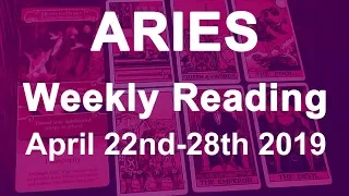 ARIES WEEKLY TAROT READING - APRIL 22ND - 28TH 2019 - BREAKING THE MOULD!