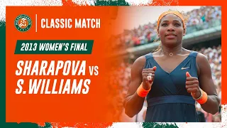 Williams vs Sharapova 2013 Women's final | Roland-Garros Classic Match