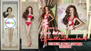 Integrity Toys Nude NuFace Giselle Diesendorf Energetic Presence Unboxing Bathed Restyled Redressed