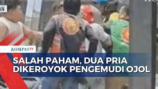 Diduga Salah Paham, Dua Pria di Palembang Dikeroyok Pengemudi Ojol