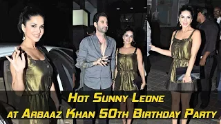 Hot Sunny Leone at Arbaaz Khan 50th Birthday Party