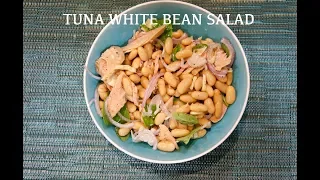 Easy Tuna White Bean Salad Recipe - tuna cannellini - italian white bean salad