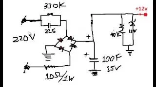 Nguyên lý hoạt động mạch hạ áp trực tiếp 220vAc--_ 12VDC